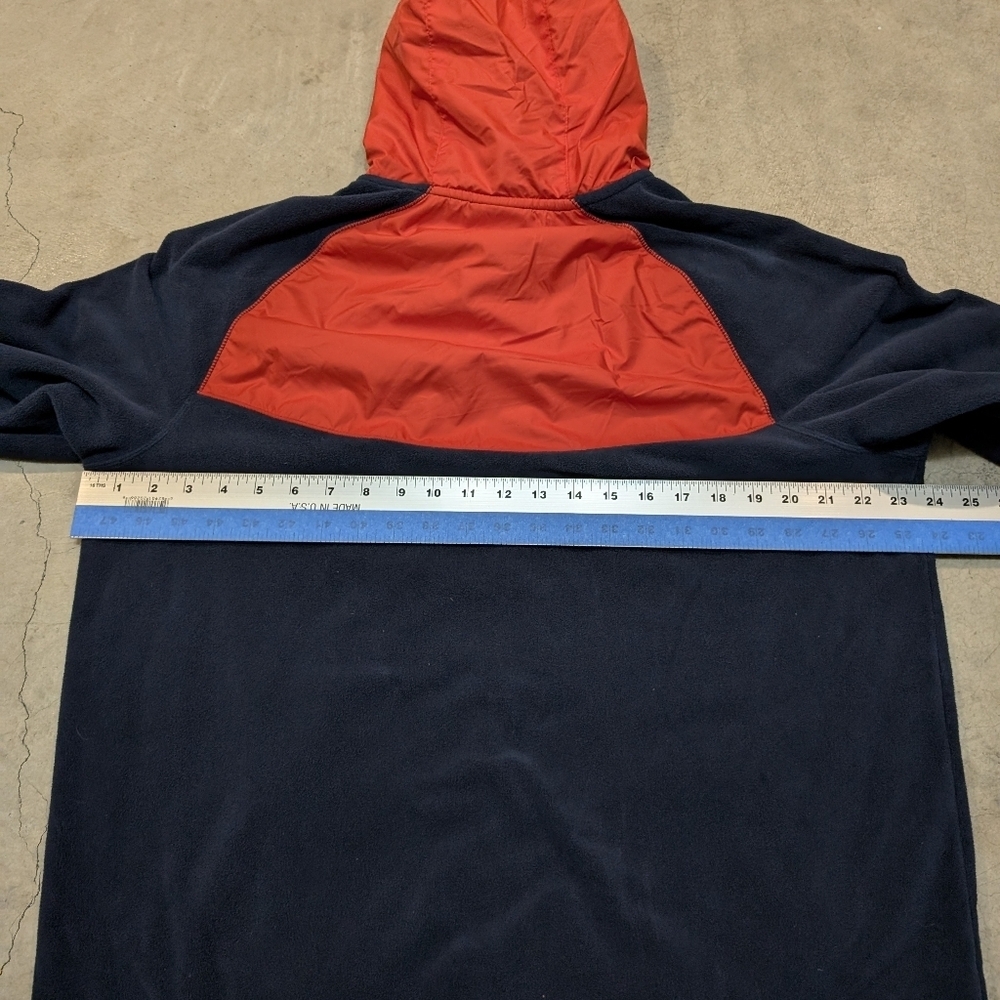 Nike Sportswear Polar Fleece Windrunner Men's L Red Navy Full Zip Hooded - Picture 7 of 7